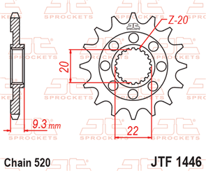 JT SPROCKETS SKK2376 CHAIN AND SPROCKET KIT ECONOMY 520 X 112 - KX250F