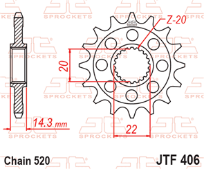 JT SPROCKETS SKB302 CHAIN AND SPROCKET KIT X-RING 520 X 112 (16T/40T) - BMW G310R / GS