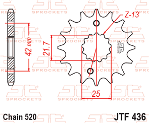 JT SPROCKETS SKK2286 CHAIN AND SPROCKET KIT ECONOMY 520 X 116 - KAWASAKI KX250