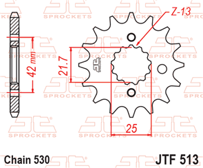 JT SPROCKETS SKS1301 CHAIN AND SPROCKET KIT 530 X 114 (17T/40T) - GSXR1300 RX/RY :112