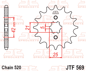 JT SPROCKETS SKK245 CHAIN AND SPROCKET KIT - KAWASAKI KL250 STOCKMAN LOW 110L O'RIN JT520X1R110