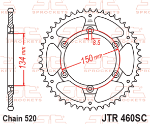 JT SPROCKETS SKK222 CHAIN AND SPROCKET KIT O-RING 520 X 120 (13T/48T) - KV230 STOCKMAN