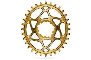 ABSOLUTE BLACK OVAL PREMIUM SRAM DM BOOST (148) NW CHAINRING - 3MM OFFSET GOLD|28T