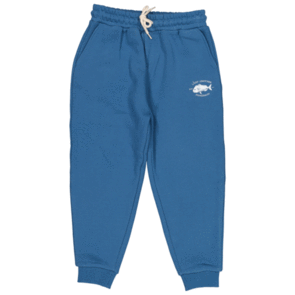 JUST ANOTHER FISHERMAN MINI SNAPPER LOGO TRACKPANTS SALVAGE BLUE