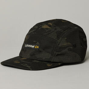 JUST ANOTHER FISHERMAN 5-PANEL CAP BLACK CAMO