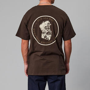 JUST ANOTHER FISHERMAN OLD SEA DOG TEE BISON