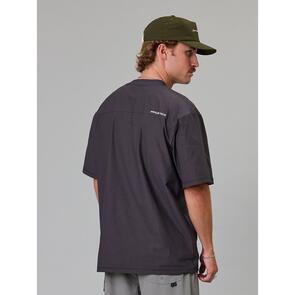 JUST ANOTHER FISHERMAN TIDE TECH SHORE TEE CHARCOAL