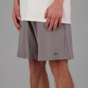 JUST ANOTHER FISHERMAN STAMP TRACK SHORTS GREY