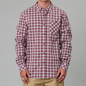 JUST ANOTHER FISHERMAN BOATYARD SHIRT RUSSET CHECK