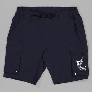 JUST ANOTHER FISHERMAN TECH CARGO SHORTS NAVY