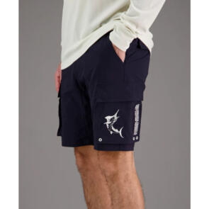 JUST ANOTHER FISHERMAN ANGLER TECH CARGO SHORTS NAVY