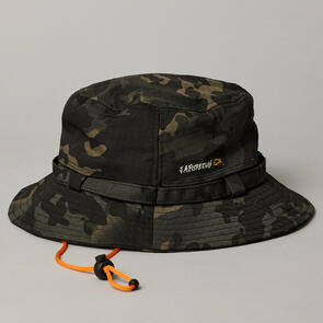 JUST ANOTHER FISHERMAN WIDE BRIM BLACK CAMO