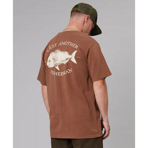 JUST ANOTHER FISHERMAN SNAPPER SEA TEE BROWN