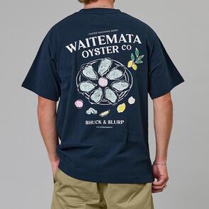 JUST ANOTHER FISHERMAN OYSTER CO SEA TEE NAVY