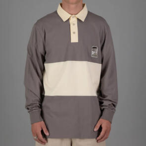 JUST ANOTHER FISHERMAN COASTAL CAST POLO GREY/CREAM