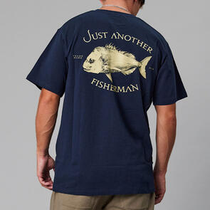 JUST ANOTHER FISHERMAN SNAPPER LOGO TEE SQUID INK