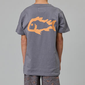 JUST ANOTHER FISHERMAN MINI J.A.FISHERMAN TEE CHARCOAL