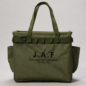 JUST ANOTHER FISHERMAN TENT TOTE KHAKI