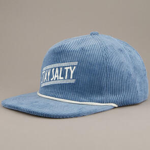JUST ANOTHER FISHERMAN STAY SALTY CORD CAP SALVAGE BLUE