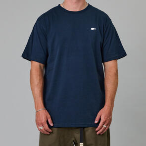 JUST ANOTHER FISHERMAN STAMP SEA TEE NAVY