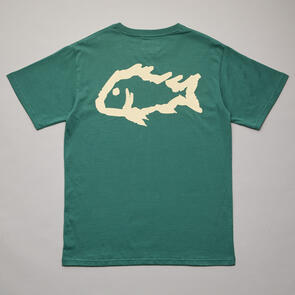 JUST ANOTHER FISHERMAN J.A.FISHERMAN SEA TEE VINTAGE TEAL