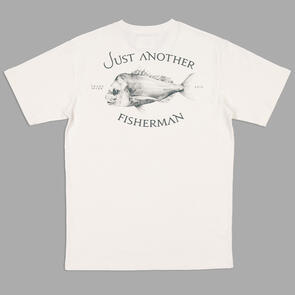 JUST ANOTHER FISHERMAN SNAPPER SEA TEE ANTIQUE WHITE