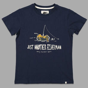 JUST ANOTHER FISHERMAN MINI CHILLED ANGLER TEE NAVY