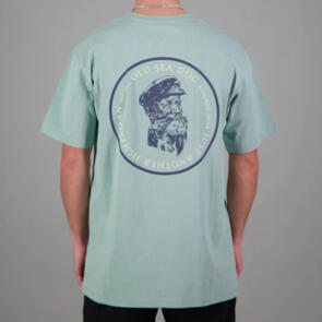 JUST ANOTHER FISHERMAN OLD SEA DOG TEE BLUE SURF