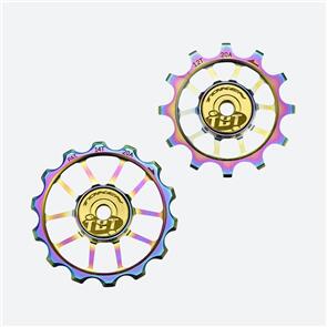 TOKEN T1724XS-TBT LARGE CERAMIC PULLEY SET FOR SRAM 12S ROAD DRIVETRAIN- OIL SLICK