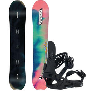 K2 2025 PASSPORT SNOWBOARD + EDITION BINDINGS HYPNO