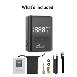 KAKAPO MINI PORTABLE ELECTRIC BIKE & TYRE PUMP (BLACK)