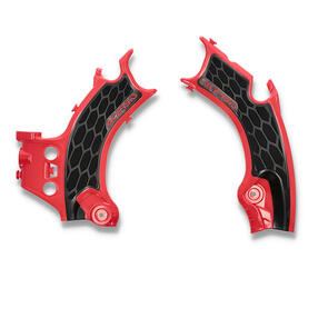 ACERBIS X-GRIP FRAME GUARDS RED/BLACK CRF250/450R/RX ACERBIS