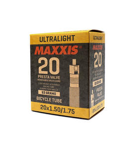 MAXXIS TUBE 20 X 1.5/1.75 ULTRALIGHT FV 48MM 0.6MM WALL