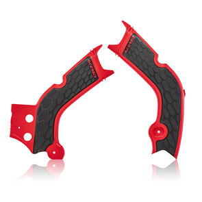 ACERBIS 23664.349 X-GRIP FRAME GUARDS RED/BLACK CRF 250/300/450 R/RX 19-21 ACERBIS