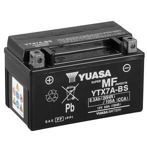 YUASA YTX7A-BS NON-DG FACTORY SEALED BATTERY