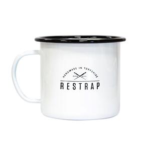 RESTRAP ENAMEL MUG 20OZ WHITE