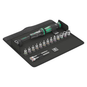 WERA TOOLS WERA BICYCLE SET TORQUE 1 CLICK-TORQUE WRENCH IN TEXTILE BOX + SOCKETS
