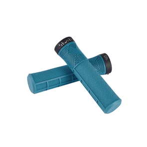 SKWI:KI SYNCRO SINGLE LOCK ON HYBRID MTB GRIP - BLUE