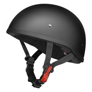 M2R REBEL SHORTY MATTE BLACK ADULT OPEN FACE HELMET
