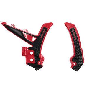 ACERBIS 26105.349 X-GRIP FRAME GUARDS RED/BLACK GAS GAS ACERBIS