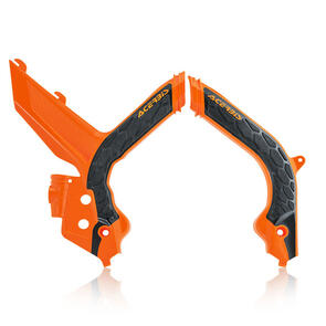 ACERBIS 24009.209 X-GRIP FRAME GUARDS ORANGE/BLACK KTM ACERBIS