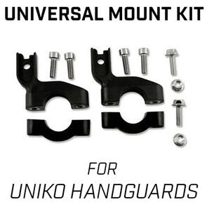ACERBIS UNIKO MOUNTING KIT BLACK PLASTIC HANDGUARD