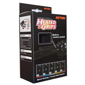DAYCO 7/8 (22.2MM) BAR HEATED GRIPS W/ OPEN END (4 LEVEL) DAYTONA ^