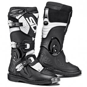 SIDI FLAME BLACK/WHITE YOUTH MX BOOTS SIDI