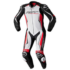 RST V4.1 EVO KANGAROO AIRBAG CE 1-PC LEATHER SUIT [WHITE/RED/BLACK]
