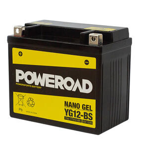 POWEROAD YG12-BS NON-DG NANO GEL BATTERY ALT: YTX12BS