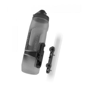 FIDLOCK BOTTLE 800ML + BIKE BASE INC CAGELESS MAGNETIC-MECHANICAL MOUNTING SYSTEM FOR BIKE FRAMES TRANSPARENT BLACK