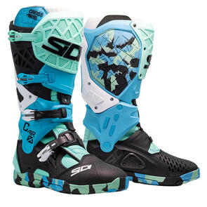 SIDI CROSSAIR X MX BOOTS MESSY CYAN