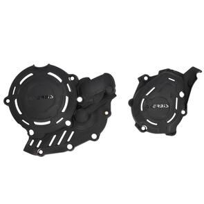ACERBIS 25442.090 X-POWER ENGINE CASE COVER KIT BLACK KTM/GAS GAS/HUSQ. ACERBIS