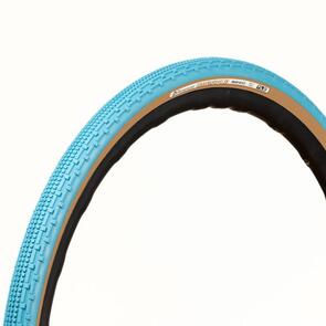 PANARACER GRAVELKING SK TUBELESS COMPATIBLE 700 X 43C FOLDING BEAD TURQUOISE BLUE/BROWN